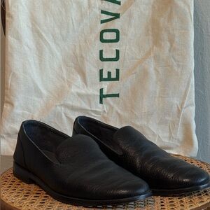 Tecovas Monterey Black Leather Loafers